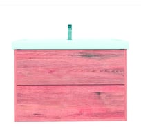 Тумба с раковиной RUVANN RINNI 80 + Фостер 80 в ванную, подвесная Т.RINNI.Д-80П-KIT-FOS