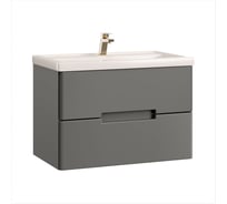 Тумба с раковиной RUVANN YUVA 80 + Фостер 80 в ванную, подвесная Т.YUVA.П-80П-KIT-FOS