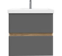 Тумба с раковиной RUVANN VAUS 50 + Фест 50 в ванную, подвесная Т.VAUS.П-50П-KIT-FES