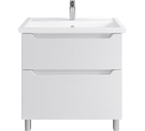 Тумба с раковиной RUVANN BELLO 80 + Фостер 80 в ванную, напольная Т.BELLO.Э-80Н-KIT-FOS