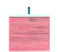 Тумба с раковиной RUVANN RINNI 50 + Фостер 50 в ванную, подвесная Т.RINNI.Д-50П-KIT-FOS