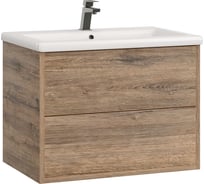 Тумба с раковиной RUVANN RINNI 80 + Como 80 в ванную, подвесная Т.RINNI.Д-80П-KIT-COM