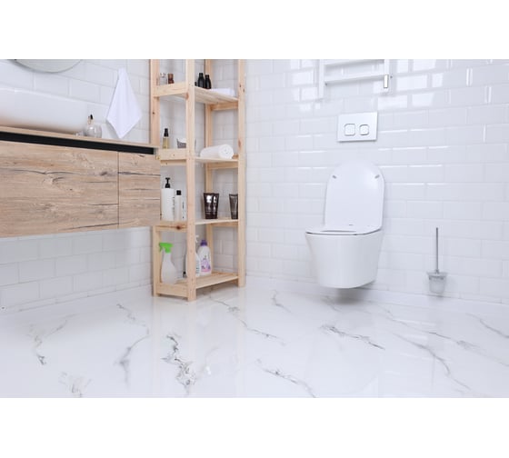 Унитаз подвесной Alcora Chic Tornado безободковый с сиденьем DPL, e-off, slim, lift, белый 39859