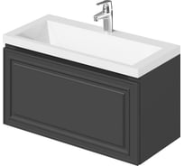 Тумба с раковиной подвесная ИТАНА Verona 80 794x379x440 Графит 4657821040331