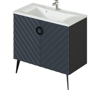 Напольная тумба с раковиной ИТАНА Palladio 90 2.0 895x447x847 Маренго софт 4657821041109