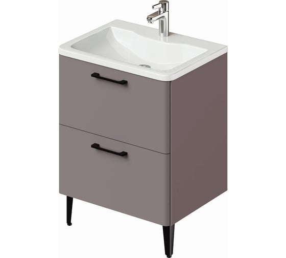 Напольная тумба с раковиной ИТАНА Nais 60 2.0 595x450x780 Амаретти 4657810335233