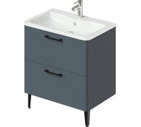 Напольная тумба с раковиной ИТАНА Nais 70 2.0 695x450x780 Антрацит 4657810334526