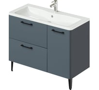 Напольная тумба с раковиной ИТАНА Nais 100 2.0 1002x450x780 Антрацит 4657810334830