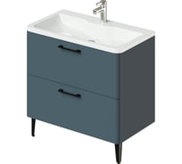 Напольная тумба с раковиной ИТАНА Nais 80 2.0 794x456x783 Антрацит 4657810335059