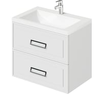 Подвесная тумба с раковиной ИТАНА Pino 75 744x474x640 Белый матовый 4657821041390