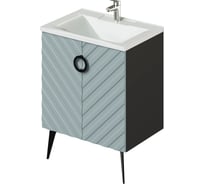 Напольная тумба с раковиной ИТАНА Palladio 65 2.0 642x442x847 ZB 818-2 Green wood 4657821041208