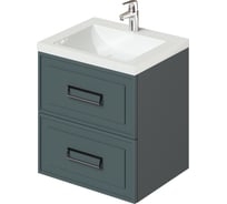 Подвесная тумба с раковиной ИТАНА Pino 60 580x476x642 Веллюто Авокадо 4657810334106