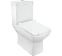 Напольный унитаз Jaquar Lyric моноблочный, горизонтальный выпуск, белый 00065605 LYS-WHT-38851P180UFSM