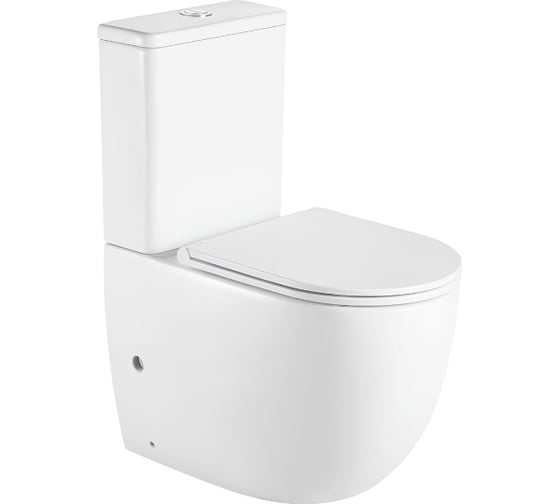Напольный унитаз Azario размер 620x340x810 мм., безободковый AZ-2128 00062409