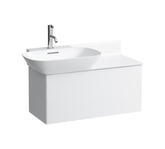 Раковина Laufen INO с полочкой справа 900х360/450мм, SaphirKeramik цвет белый 00040497 8.1330.2.000.104.1