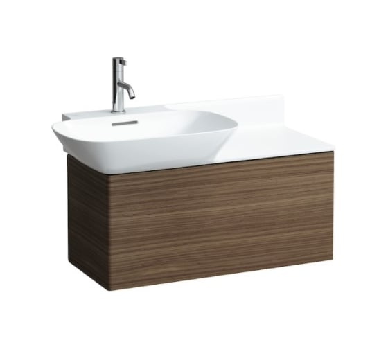 Раковина Laufen INO с полочкой справа 900х360/450мм, SaphirKeramik цвет белый 00040497 8.1330.2.000.104.1
