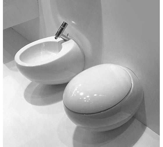 Подвесной унитаз Laufen Alessi One rimless безободковый 00046272 8.2097.1.400.000.1
