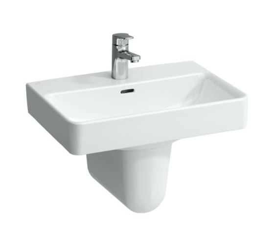 Раковина Laufen PRO S 55х38 см, с отверстием для смесителя, цвет белый 00041831 8.1895.8.000.104.1