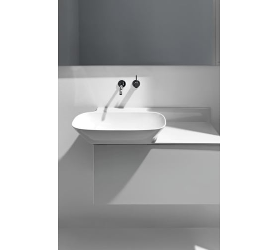 Раковина Laufen INO с полочкой слева 900х360/450мм, SaphirKeramik, цвет белый 00036223 8.1330.1.000.104.1