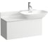 Раковина Laufen INO с полочкой слева 900х360/450мм, SaphirKeramik, цвет белый 00036223 8.1330.1.000.104.1 2