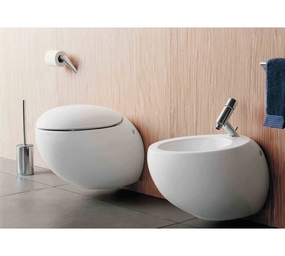 Подвесной унитаз Laufen Alessi One с глубоким смыванием 4.5/3 л, покрытие LCC Х 8.2097.6.400.000.1 00025011