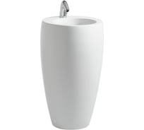 Раковина с пьедесталом Laufen Alessi One 52x53 см, с отверстием для смесителя, покрытие LCC 00031355 8.1197.2.400.104.1