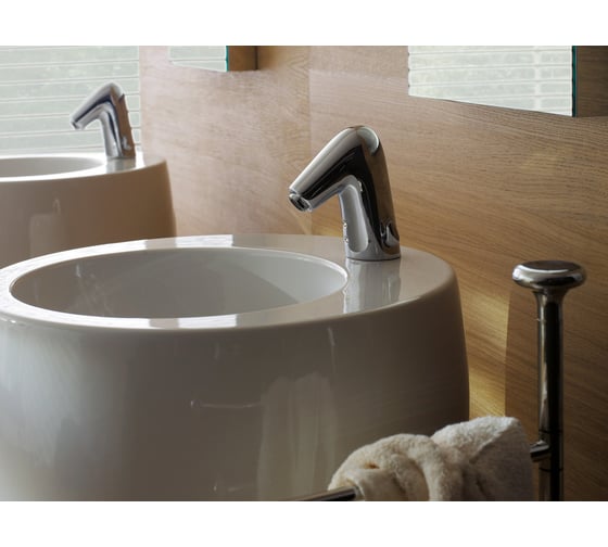 Раковина с пьедесталом Laufen Alessi One 52x53 см, с отверстием для смесителя, покрытие LCC 00031355 8.1197.2.400.104.1