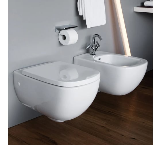 Подвесной унитаз Laufen PALOMBA со скрытым ободком, глубокое смывание 00056475 8.2080.2.000.000.1