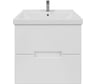 Тумба с раковиной в ванную RUVANN KANI 50 + Фест 50 подвесная Т.KANI.П-50П-KIT-FES