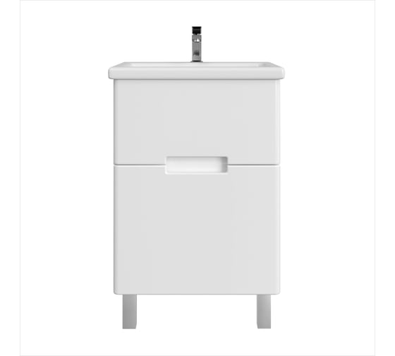 Тумба с раковиной в ванную RUVANN KANI 60 + Como 60 напольная Т.KANI.П-60Н-KIT-COM 1