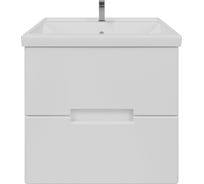 Тумба с раковиной в ванную RUVANN KANI 50 + Фостер 50 подвесная Т.KANI.П-50П-KIT-FOS