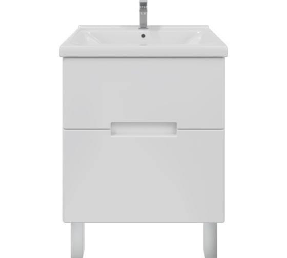 Тумба с раковиной в ванную RUVANN KANI 60 + Миранда 60 напольная Т.KANI.П-60Н-KIT-MIR 1