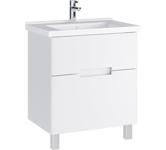 Тумба с раковиной в ванную RUVANN KANI 70 + Миранда 70 напольная Т.KANI.П-70Н-KIT-MIR
