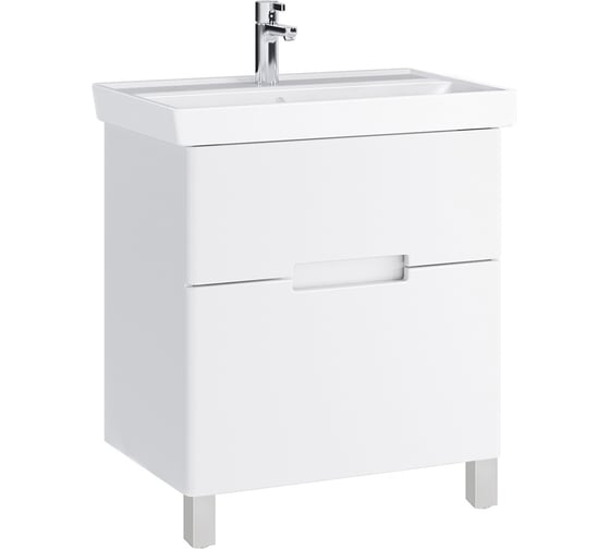 Тумба с раковиной в ванную RUVANN KANI 60 + Енисей 60 напольная Т.KANI.П-60Н-KIT-ENI