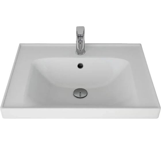 Тумба с раковиной в ванную RUVANN KANI 60 + Грейс 60 подвесная Т.KANI.П-60П-KIT-GRE