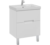 Тумба с раковиной в ванную RUVANN KANI 60 + Грейс 60 напольная Т.KANI.П-60Н-KIT-GRE