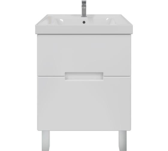 Тумба с раковиной в ванную RUVANN KANI 60 + Грейс 60 напольная Т.KANI.П-60Н-KIT-GRE 1