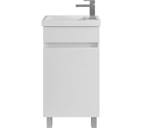 Тумба с раковиной в ванную RUVANN FORTO 45 + Фостер 45 напольная Т.FORTO.П-45Н-KIT-FOS 1