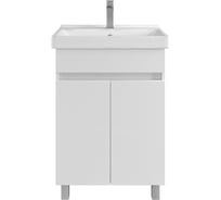 Тумба с раковиной в ванную RUVANN FORTO 60 + Фест 60 напольная Т.FORTO.П-60Н-KIT-FES