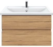 Тумба с раковиной в ванную RUVANN DREVA 80 + Фостер 80 подвесная Т.DREVA.Д-80П-KIT-FOS