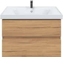 Тумба с раковиной в ванную RUVANN DREVA 70 + Грейс 70 подвесная Т.DREVA.Д-70П-KIT-GRE