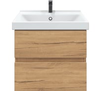 Тумба с раковиной в ванную RUVANN DREVA 60 + Фест 60 подвесная Т.DREVA.Д-60П-KIT-FES