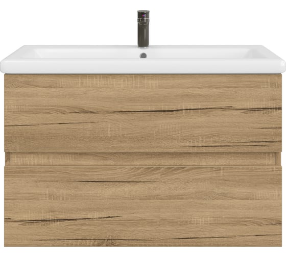 Тумба с раковиной в ванную RUVANN DREVA 70 + Como 70 подвесная Т.DREVA.Д-70П-KIT-COM 1