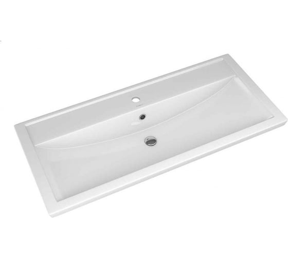 Тумба с раковиной в ванную RUVANN DREVA 100 + Фостер 100 подвесная Т.DREVA.Д-100П-KIT-FOS