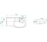 Умывальник Santek Коралл-83 левое крыло 1.WH11.0.225 00042348 5