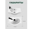 Умывальник Santek "Форум-45" левое отверстие 00025778 1WH110542 2