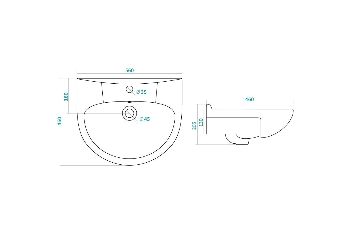 Умывальник Santek Антик-55 1.WH11.0.186 00032614 - выгодная цена ...
