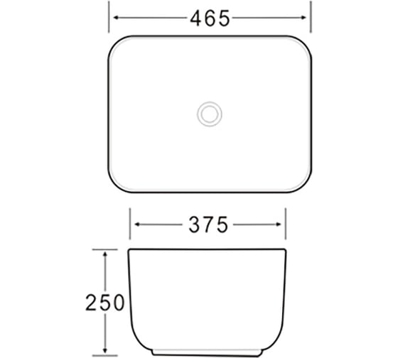 Керамическая раковина Santi Line накладная (серая матовая) SL-1112MG
