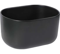 Керамическая раковина Santi Line накладная (чёрная матовая) SL-1113MB