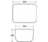 Керамическая раковина Santi Line накладная (чёрная матовая) SL-1113MB 2
